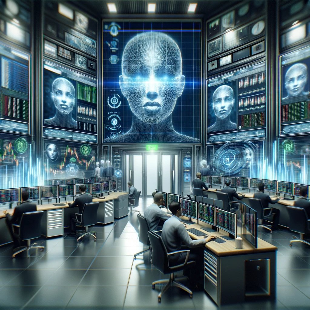 DALL·E 2024-03-22 17.23.58 - A cutting-edge financial trading floor where facial recognition technology ensures secure access and transactions. The image depicts traders at workst